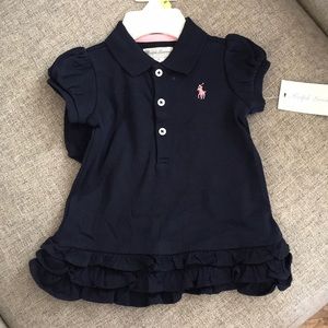 Navy Polo dress/bloomer